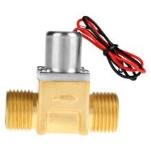 Gleichstrom 4,5 V 1/2"-Elektromagnetventil, Wasserdurchfluss-Impuls-Elektromagnetventil, Messing-Magnetventil