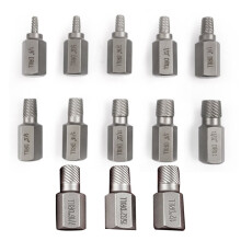13Pcs Screw Extractor Set for Damaged Screws and Broken Bolts Easy Out Drill Bits