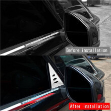 Car A Pillar Trim Panel Window Garnish Triangle Plate for Alphard Vellfire 40 Series 2023-2024.