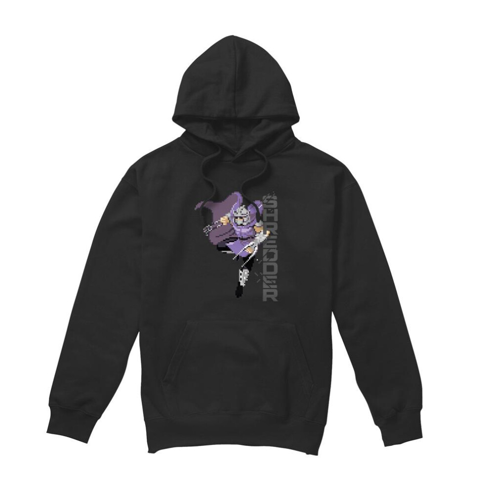 Teenage Mutant Ninja Turtles (Xl, ) Mens Arcade Shredder Retro Hoodie Black