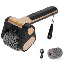 Electric Stainless Steel Roller Grills Cleaner Brush W/Replaceable Brush Heads with LED Light Home Cleaning Tools BBQ