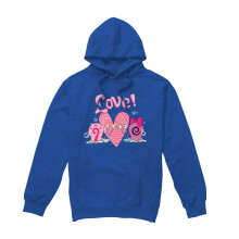 (XXL, Royal Blue) SpongeBob SquarePants Mens Valentine's Love Gary & Snellie Hoodie