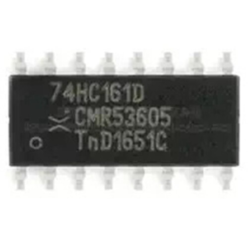 74HC161D SOIC-16 Preset Synchronous 4-Bit Binary Counter IC, High-Speed Logic Chip, Serial/Parallel Load,2PCS 2