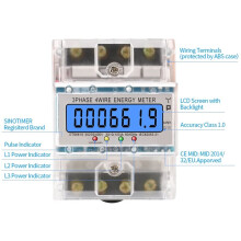 DTS6619 100A LCD Digital Display Power Meter in for Meters Electric Meter 3 Phase Kwh Meter for Electrician Tool