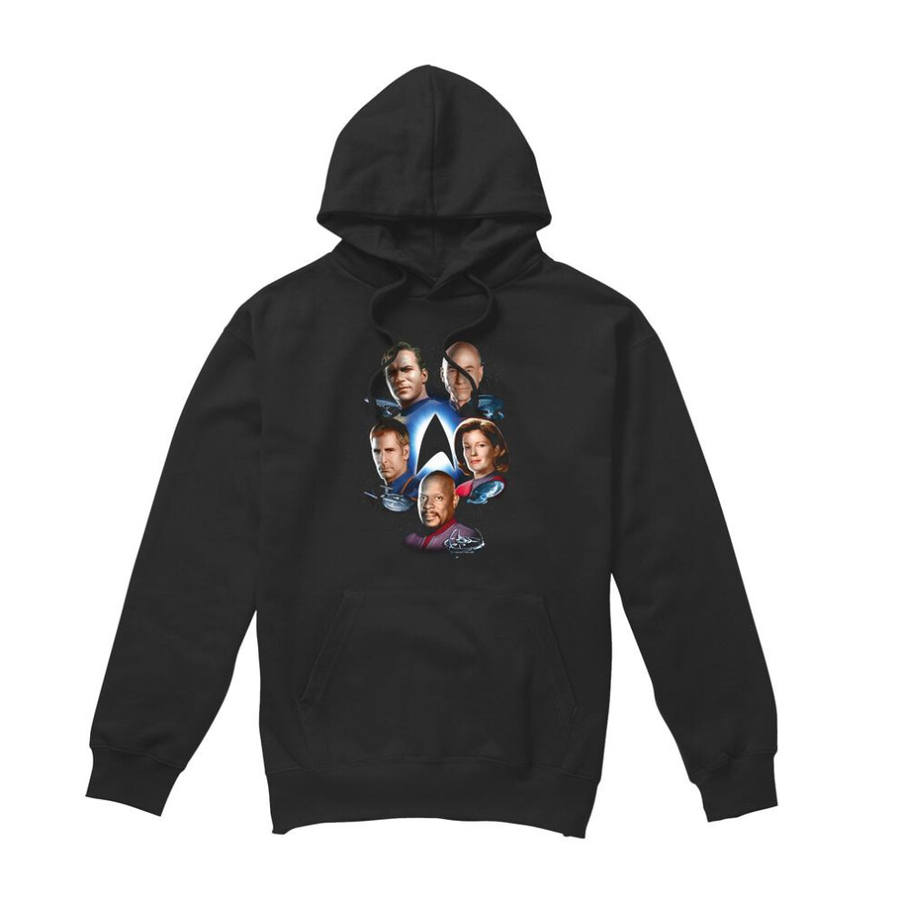 Star Trek (Xxl, ) Mens Starfleet's Finest Hoodie Black