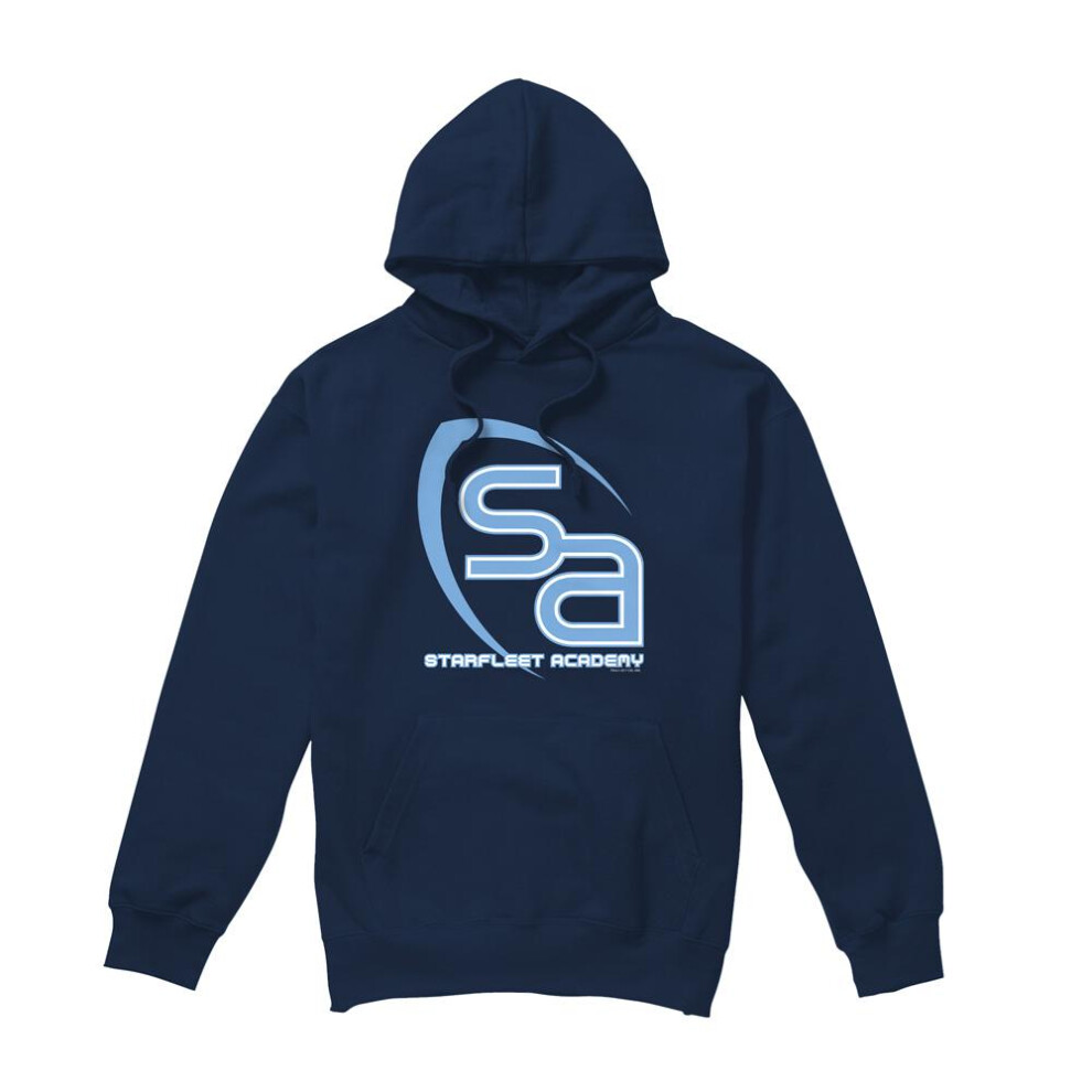 Star Trek (S, Navy) Mens Sa Logo Hoodie Blue,Multicoloured