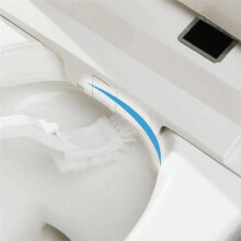 Bathroom Crevice Trash Can Space Saving Compressed Trash Can with Toilet Brush Narrow Trash Can Garbage Container
