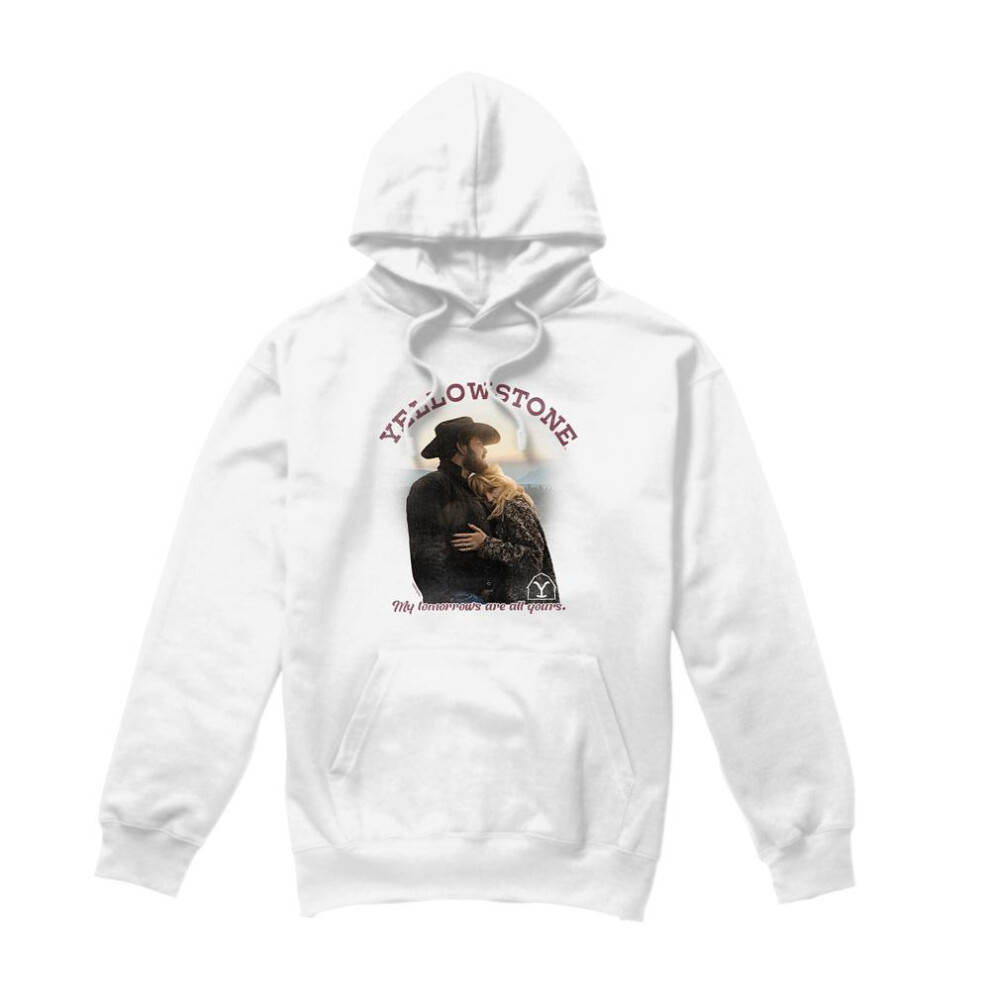 Yellowstone (L, ) Mens Tomorrows Rip & Beth Hoodie White