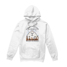 (M, White) Yellowstone Mens For the Brand Hoodie