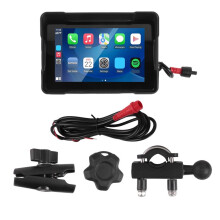 Motorcycle GPS Carplay Touchscreen, Wireless CarPlay & Android Auto Portable Stereo, 5 Inch Waterproof, Dual