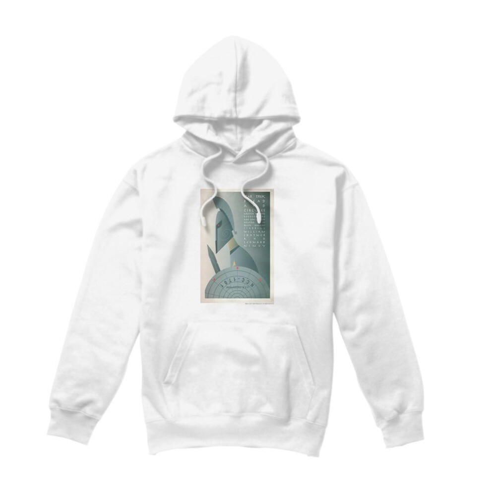Star Trek (L, ) Mens The Original Series Episode 54 Hoodie White
