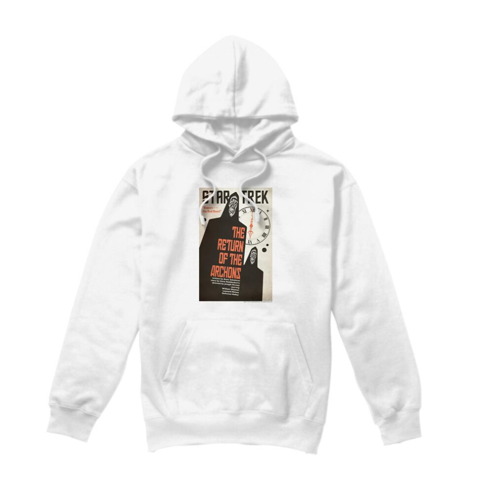 Star Trek (M, ) Mens The Original Series Episode 21 Hoodie White