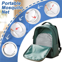 2X - Mosquito Net,Foldable Mosquito Net, Portable Camping Tent, Family Mosquito Net Bed for Bed, Camping,Travel