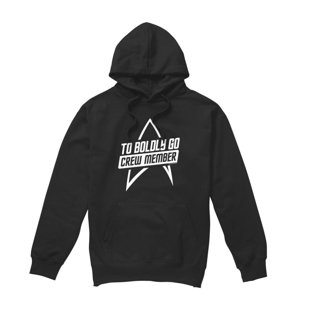 Star Trek (L, ) Mens The Next Generation Crew Member Hoodie Black