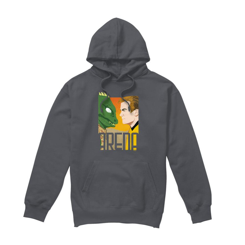 Star Trek (Xxl, Charcoal) Mens Arena Hoodie Multicoloured