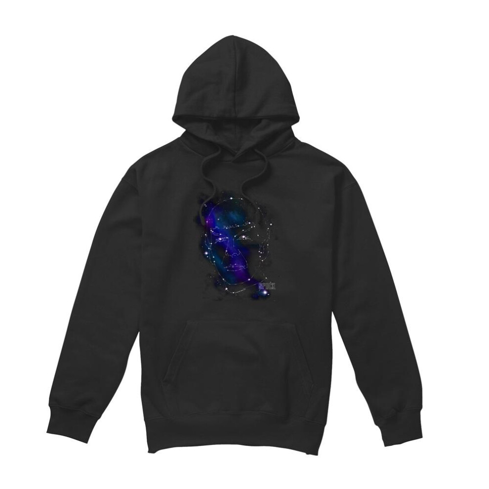Star Trek (Xxl, ) Mens Spock Constellations Hoodie Black