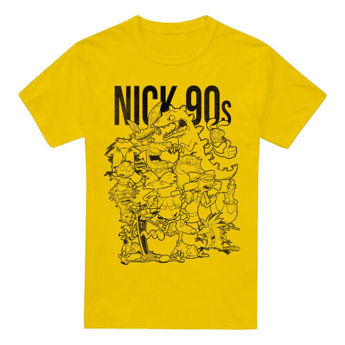 Nickelodeon (S, Yellow) Nickelodeon Mens Nick 90s T-Shirt