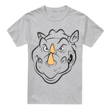 (4XL, Sport Heather) Teenage Mutant Ninja Turtles Mens Rocksteady Face T-Shirt