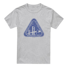 (XL, Sport Heather) Star Trek Mens Distressed Logo T-Shirt