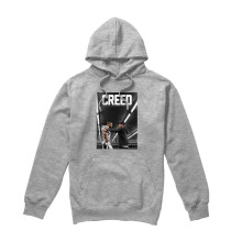 (M, Athletic Heather) Creed Unisex Adult Poster Heather Hoodie