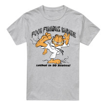 (XXL, Sport Heather) Garfield Mens Foot Fungus Karate T-Shirt