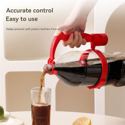 Beverage Bottle Handle Plastic Soda Bottle Pour Assist Handle for Easy Control and Avoid Spills