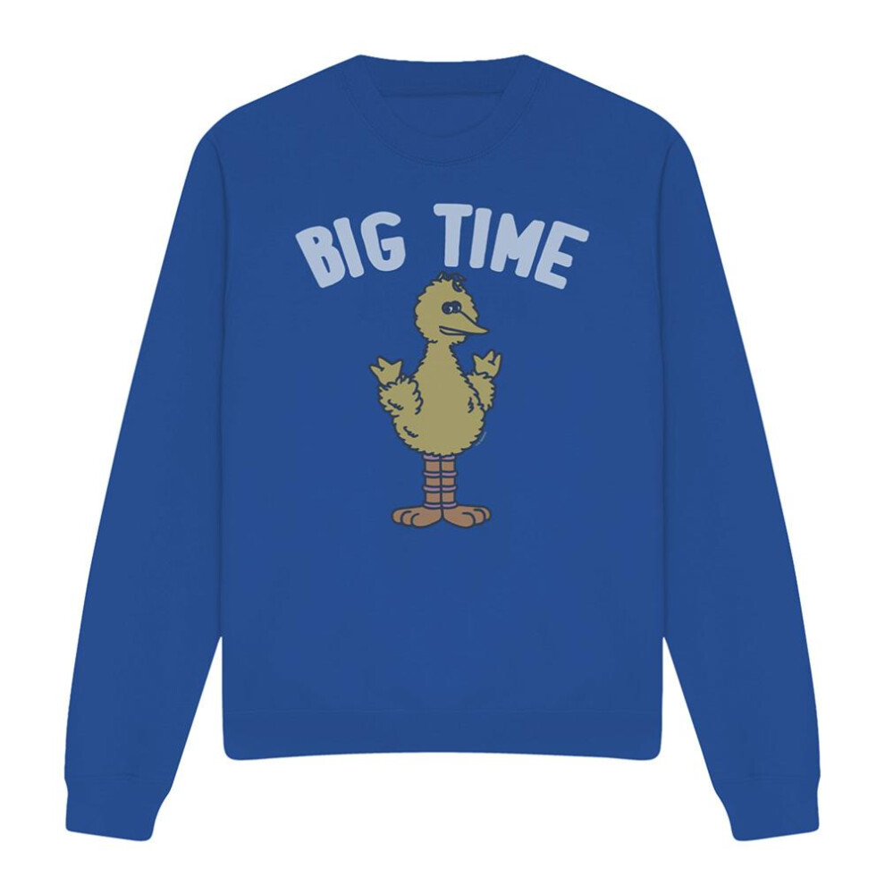 Sesame Street (Xxl, Royal ) Unisex Adult The 8 Foot 2 Sweatshirt Blue
