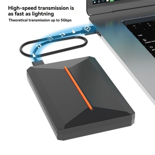 Mobile SSD/HDD Case USB 3.1 Solid State Drive Case External Game Hard Disk Case for PS4/PS3/PS2/ for PC,A 1