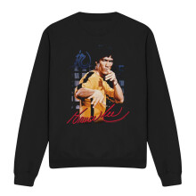 (S, Black) Bruce Lee Unisex Adult Yellow Jumpsuit Sweatshirt