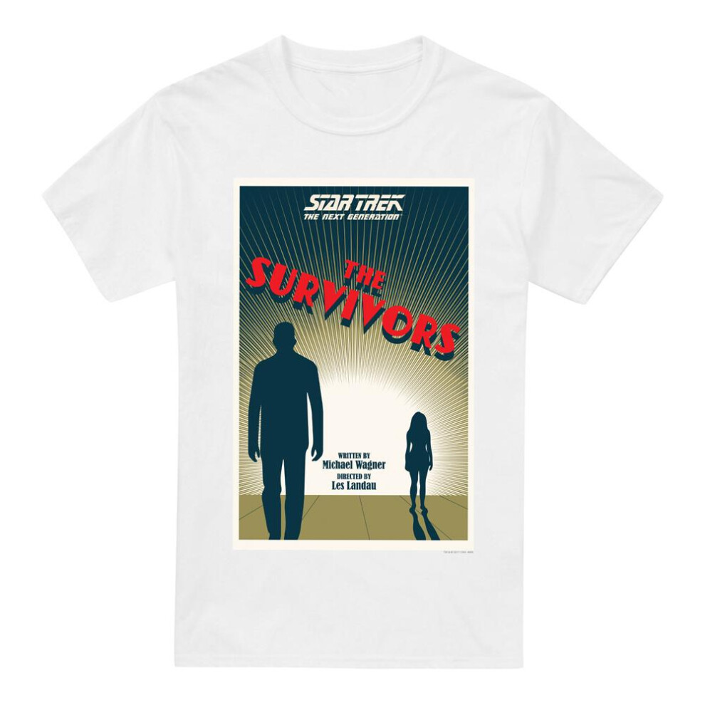 Star Trek (4Xl, ) Mens The Next Generation Season 3 Episode 3 T-Shirt White