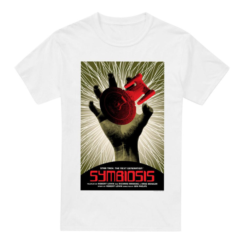 Star Trek (4Xl, ) Mens The Next Generation Season 1 Episode 22 T-Shirt White