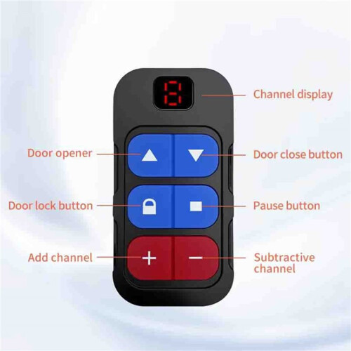 Rechargeable 8-Channel Remote Control Garage Door Gate Acess Duplicator Clone Copy Frequency 300-915Mhz Rolling Code 2