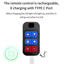 Rechargeable 8-Channel Remote Control Garage Door Gate Acess Duplicator Clone Copy Frequency 300-915Mhz Rolling Code