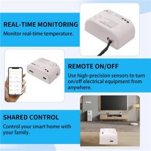 Tuya Zigbee met Temperatuursensor Passief Droog Contact Zigbee-Relais Werkt met Home Assistant 7-32V