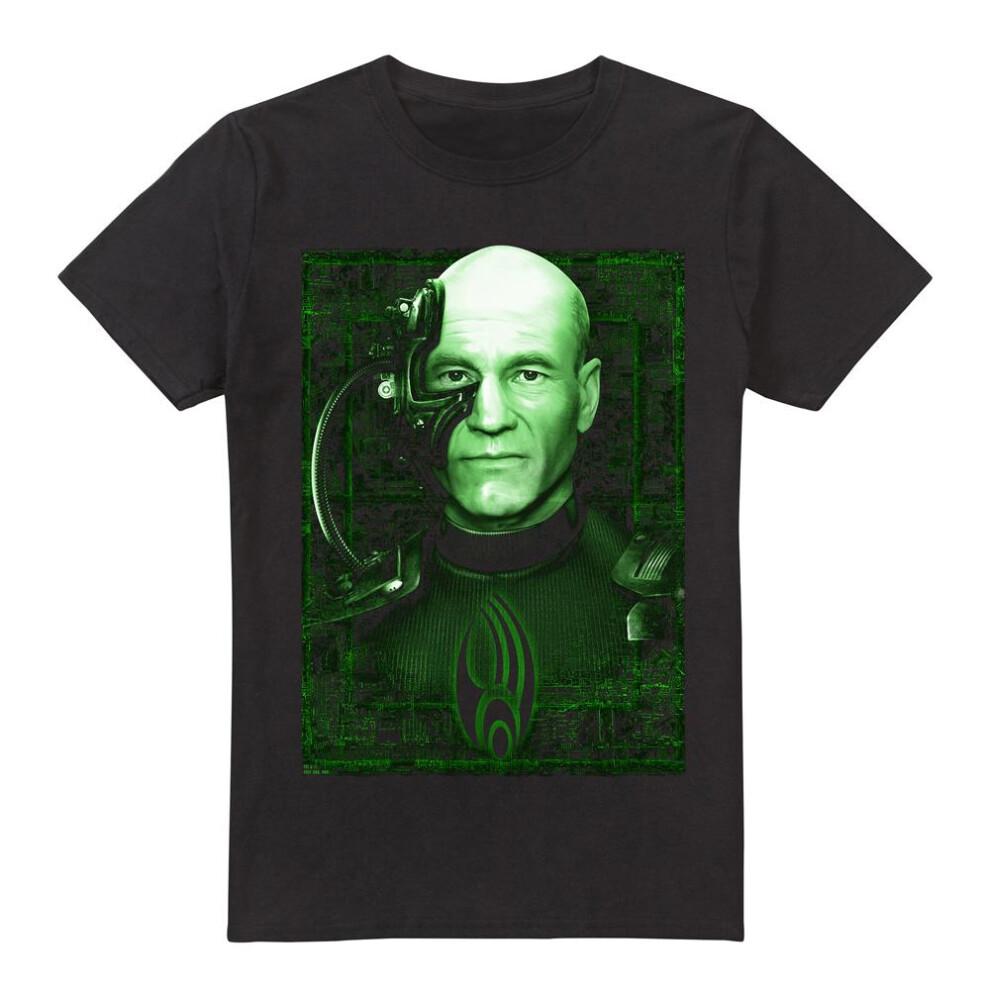 Star Trek (L, ) Mens Locutus Of Borg T-Shirt Black