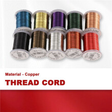 10 Rouleaux Cordes Fils pour en Cuivre 0,3mm DIY Fabrication de Bijoux Couleur Mixte