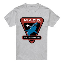 (3XL, Sport Heather) Star Trek Mens MACO Patch T-Shirt