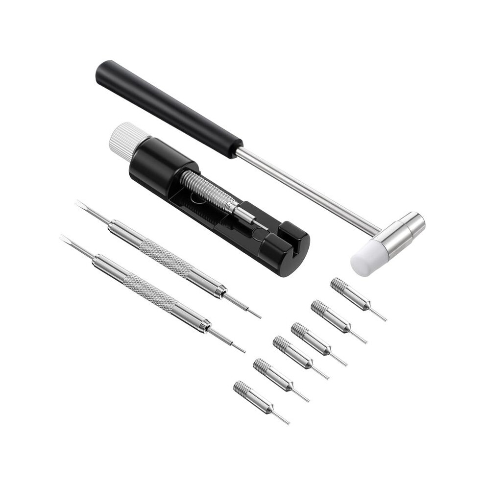 Watch Link Removal Kit With Hammer, Watch Band Sizing Tool With Pin Remover Watch Link Removal Tool Kit For Watch Band 4712519503694