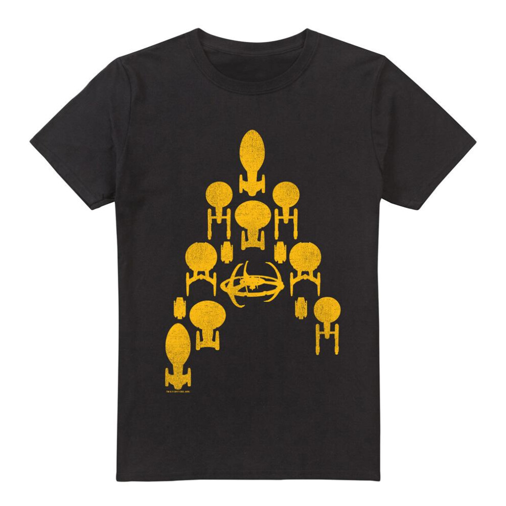 Star Trek (4Xl, ) Mens Ship Delta T-Shirt Black