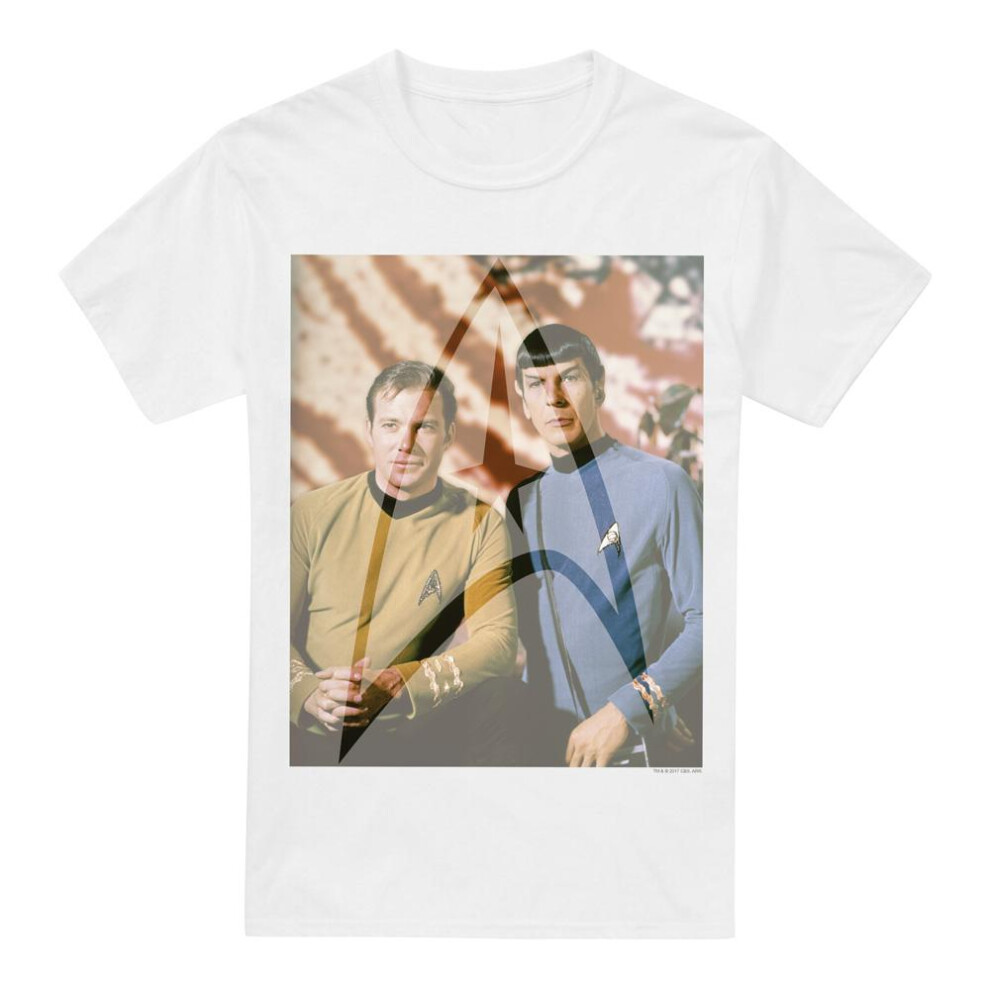 Star Trek (4Xl, ) Mens Classic Duo T-Shirt White