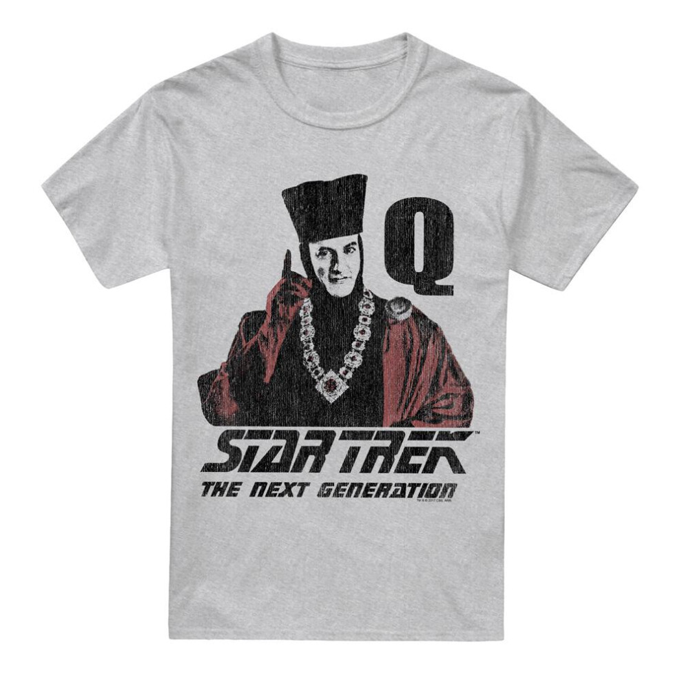 Star Trek (Xxl, Sport Heather) Mens Q Point T-Shirt Multicoloured