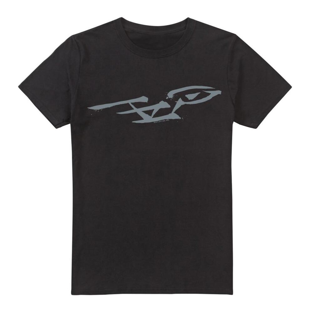 Star Trek (M, ) Mens Bushwork Enterprise T-Shirt Black