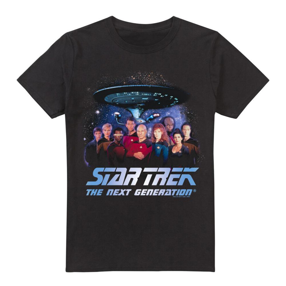 Star Trek (Xl, ) Mens Space Group T-Shirt Black