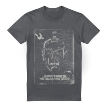 (S, Charcoal) Star Trek Mens Join the Search T-Shirt