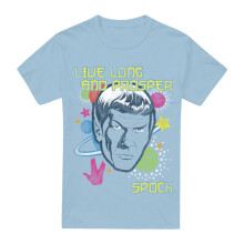 (XXL, Light Blue) Star Trek Mens Spock Japanese T-Shirt