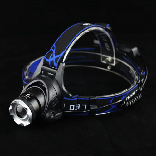 LED Rechargeable Headlamp 3 Lighting Modes Telescopic Zoom Flashlight Super Bright Lights for Camping 1