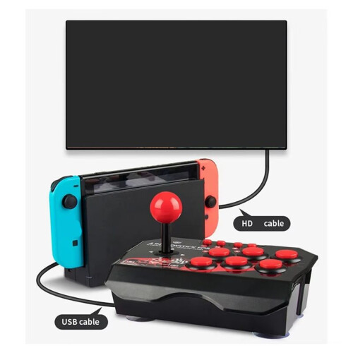 For  4-in-1 Game Joystick with USB Cable Games Console Rocker Arcade Station for   Android TV PS3 PC 1