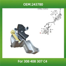 Suporte da Alavanca de Câmbio Manual 243780 9659241480 Compatível com para  308, 408, 307 e para  C4