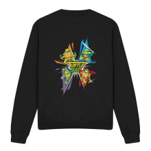 (L, Black) Teenage Mutant Ninja Turtles Unisex Adult Turtle Power Sweatshirt