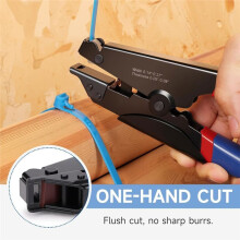 Tie Tensioning Tool with Cutting Function for Plastic or Nylon Cable Tie, 150Lbs Max Tension for 0.14"-0.37" Zip Ties